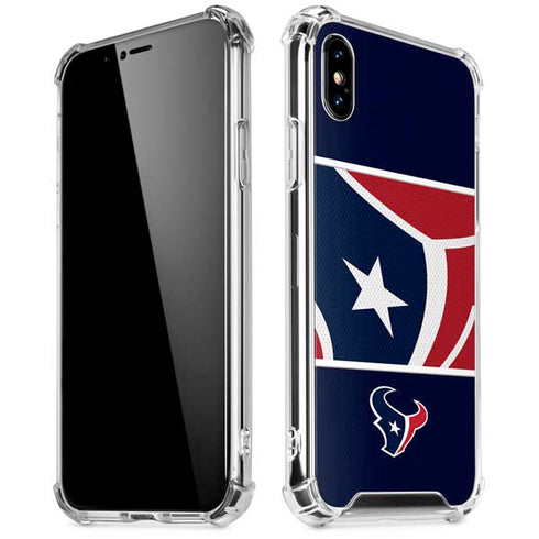 NFL Houston Texans Zone Block iPhone XS Max Clear Case
